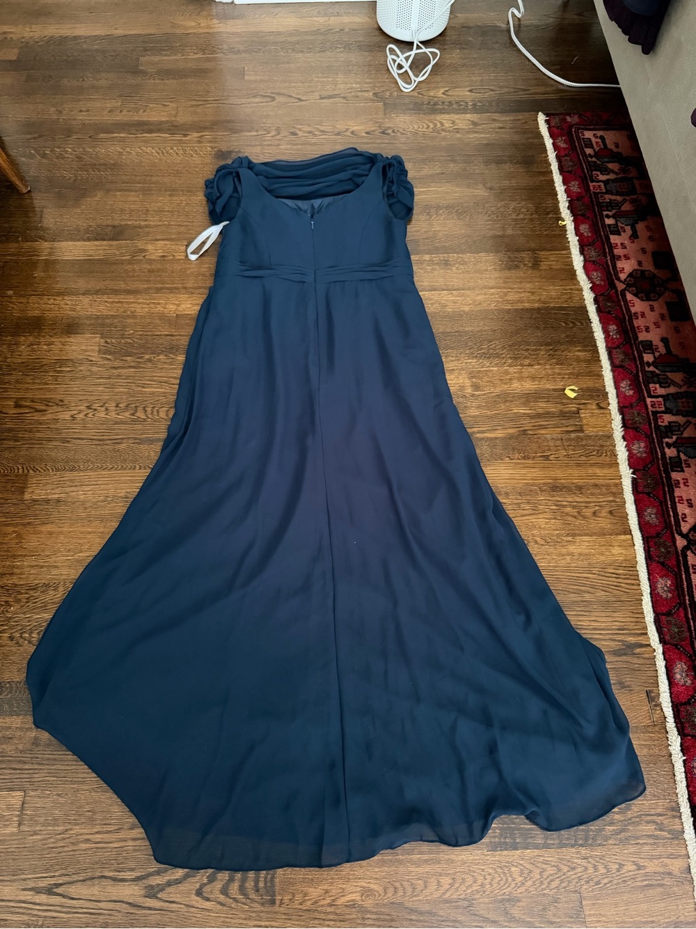 Azazie Navy Evening Dress - Picture 4 of 9